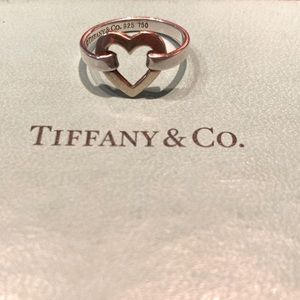 Tiffany’s two toned heart ring